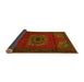 Sideview of Medallion Yellow Traditional Rug, tr1772yw