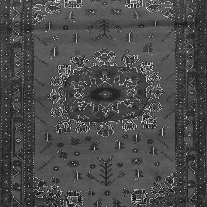 Medallion Gray Traditional Rug, tr1772gry