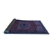 Sideview of Medallion Blue Traditional Rug, tr1772blu