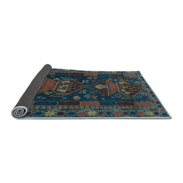 Sideview of Persian Light Blue Traditional Rug, tr1773lblu