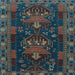 Square Persian Light Blue Traditional Rug, tr1773lblu