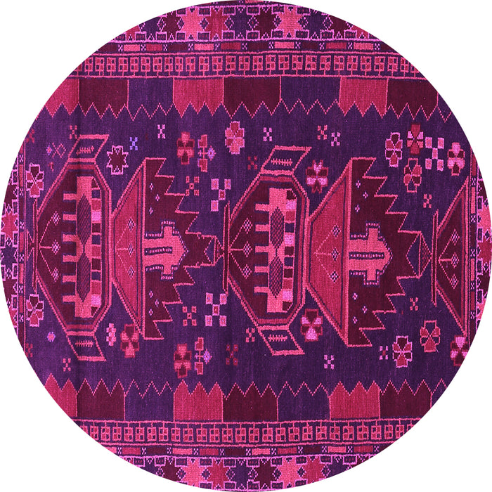 Round Persian Pink Traditional Rug, tr1773pnk