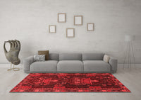 Machine Washable Persian Red Traditional Rug, wshtr1773red