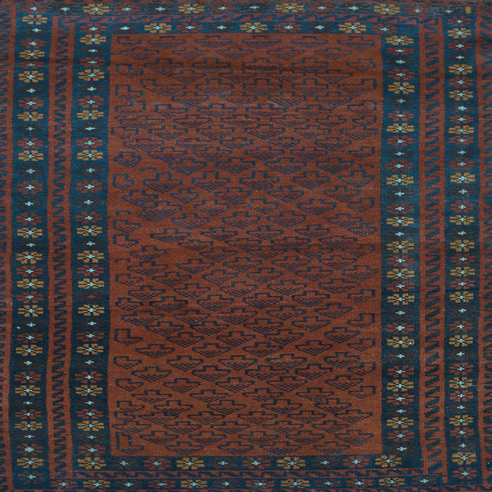 Square Machine Washable Southwestern Light Blue Country Rug, wshtr1774lblu