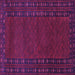Square Machine Washable Southwestern Purple Country Area Rugs, wshtr1774pur