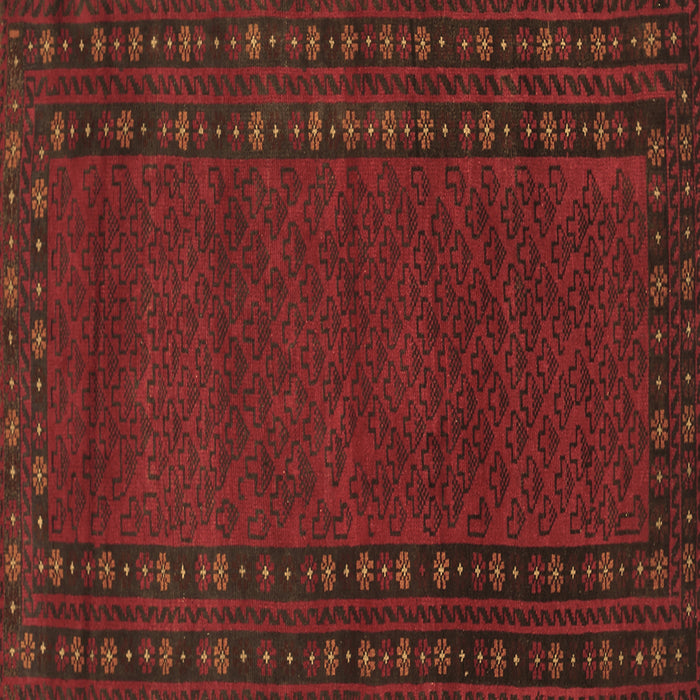 Square Southwestern Brown Country Rug, tr1774brn