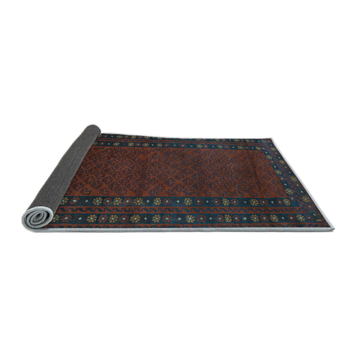 Sideview of Southwestern Light Blue Country Rug, tr1774lblu