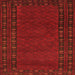 Serging Thickness of Southwestern Orange Country Rug, tr1774org