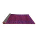 Sideview of Southwestern Purple Country Rug, tr1774pur