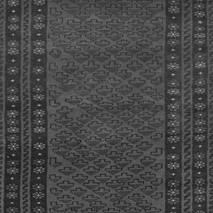 Serging Thickness of Machine Washable Southwestern Gray Country Rug, wshtr1774gry
