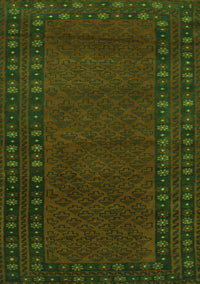 Southwestern Green Country Rug, tr1774grn