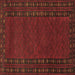 Square Machine Washable Southwestern Brown Country Rug, wshtr1774brn