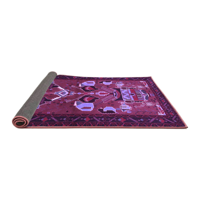 Sideview of Persian Purple Traditional Rug, tr1775pur