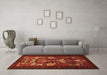 Machine Washable Persian Orange Traditional Area Rugs in a Living Room, wshtr1775org