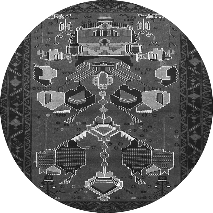 Square Persian Gray Traditional Rug, tr1775gry