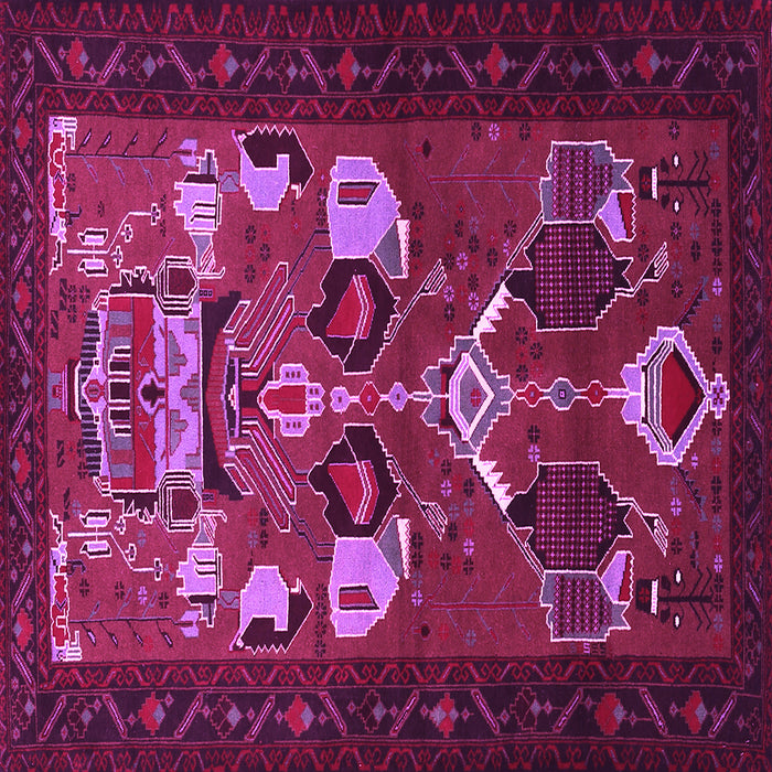 Square Persian Pink Traditional Rug, tr1775pnk