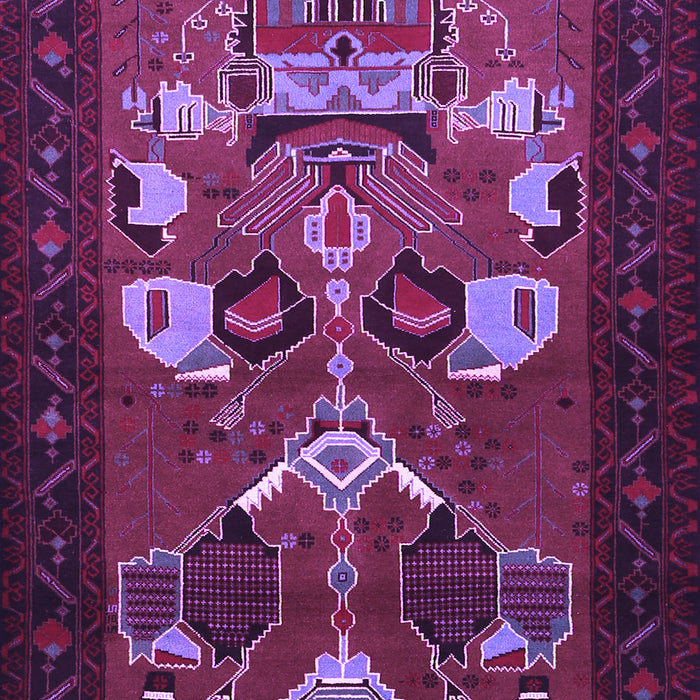 Machine Washable Persian Purple Traditional Area Rugs, wshtr1775pur