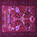 Square Machine Washable Persian Pink Traditional Rug, wshtr1775pnk