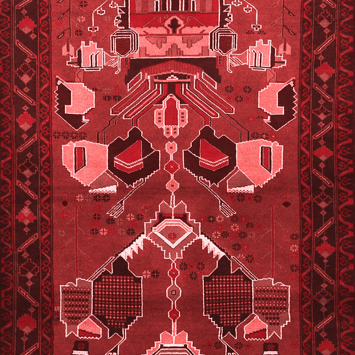 Machine Washable Persian Red Traditional Rug, wshtr1775red