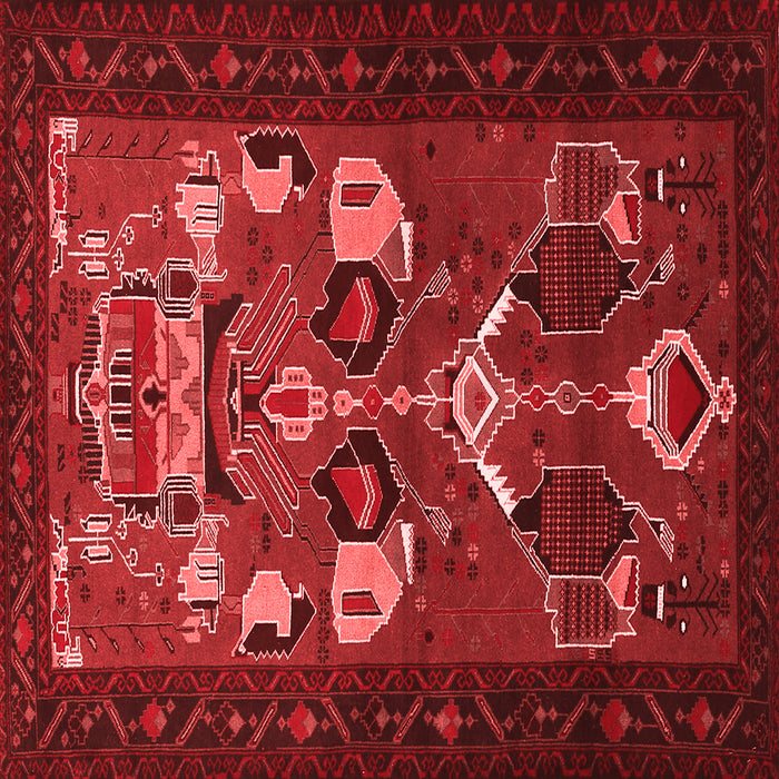 Machine Washable Persian Red Traditional Rug, wshtr1775red