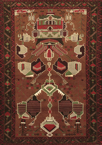 Persian Brown Traditional Rug, tr1775brn