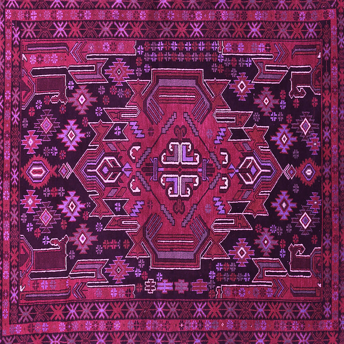 Square Persian Pink Traditional Rug, tr1776pnk