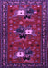 Machine Washable Persian Purple Traditional Area Rugs, wshtr1777pur