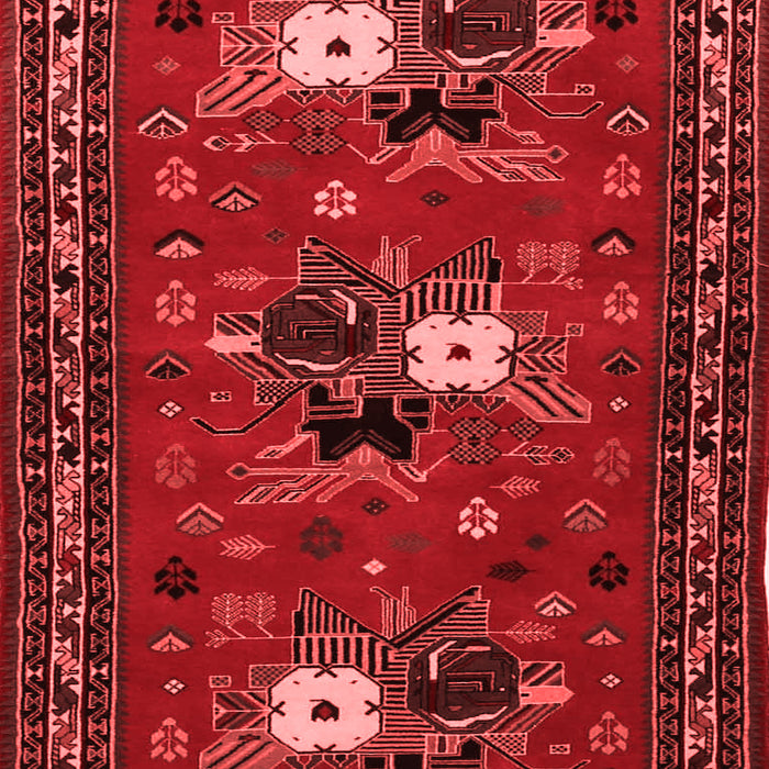 Machine Washable Persian Red Traditional Rug, wshtr1777red
