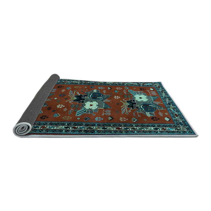 Sideview of Persian Light Blue Traditional Rug, tr1777lblu