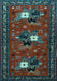 Machine Washable Persian Light Blue Traditional Rug, wshtr1777lblu