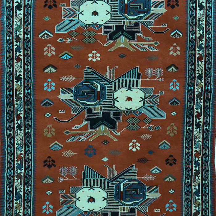 Machine Washable Persian Light Blue Traditional Rug, wshtr1777lblu