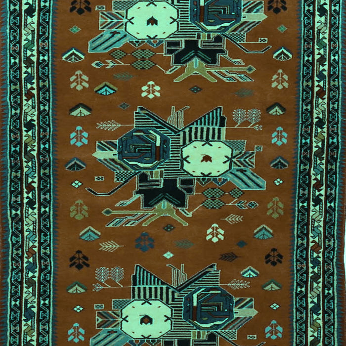 Persian Turquoise Traditional Rug, tr1777turq
