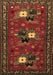 Machine Washable Persian Brown Traditional Rug, wshtr1777brn