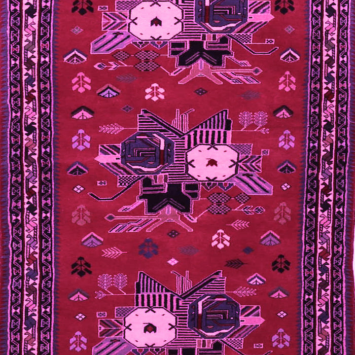 Machine Washable Persian Pink Traditional Rug, wshtr1777pnk