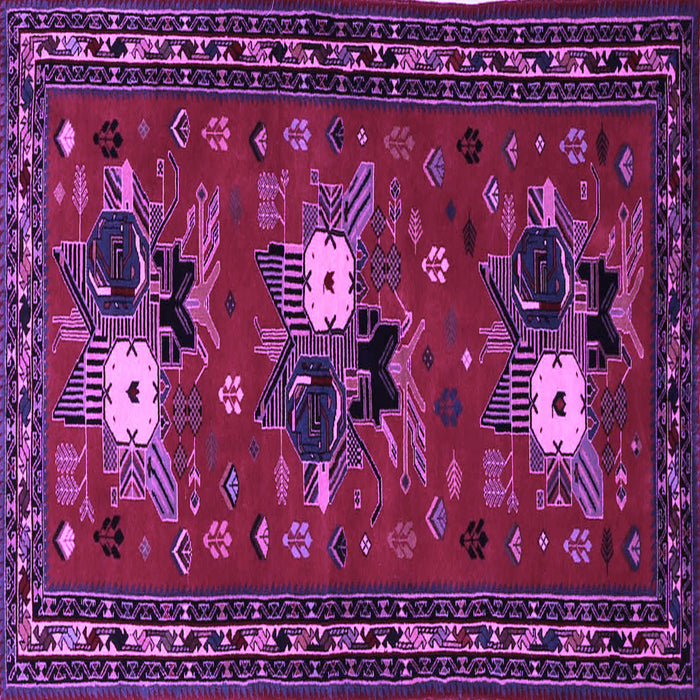 Square Persian Purple Traditional Rug, tr1777pur