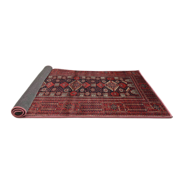 Sideview of Traditional Cherry Red Persian Rug, tr1778