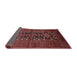 Sideview of Traditional Cherry Red Persian Rug, tr1778