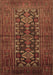 Machine Washable Persian Brown Traditional Rug, wshtr1778brn