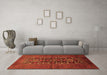 Machine Washable Persian Orange Traditional Area Rugs in a Living Room, wshtr1778org