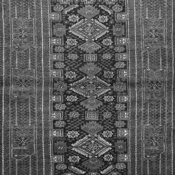 Serging Thickness of Machine Washable Persian Gray Traditional Rug, wshtr1778gry