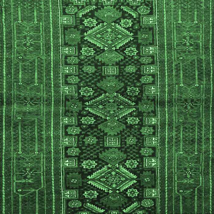 Machine Washable Persian Emerald Green Traditional Area Rugs, wshtr1778emgrn