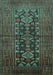 Machine Washable Persian Turquoise Traditional Area Rugs, wshtr1778turq