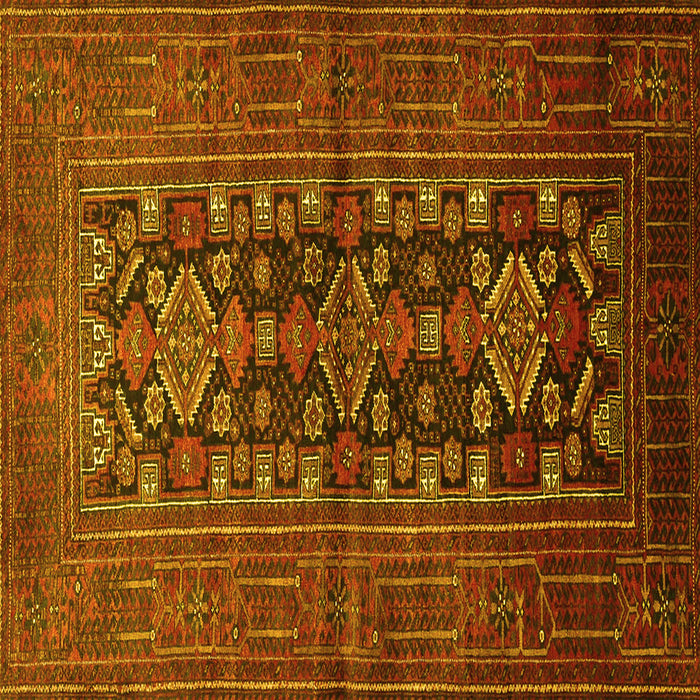 Square Persian Yellow Traditional Rug, tr1778yw