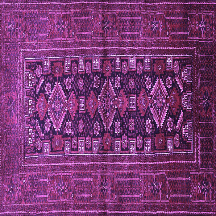Square Persian Purple Traditional Rug, tr1778pur