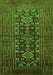 Serging Thickness of Machine Washable Persian Green Traditional Area Rugs, wshtr1778grn