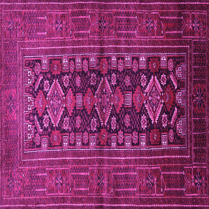 Square Machine Washable Persian Pink Traditional Rug, wshtr1778pnk