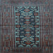 Square Persian Light Blue Traditional Rug, tr1778lblu