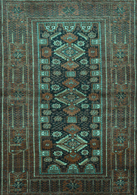 Persian Turquoise Traditional Rug, tr1778turq