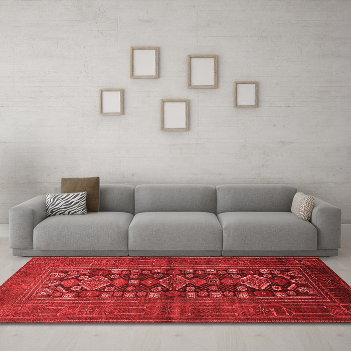 Traditional Red Washable Rugs