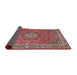 Sideview of Traditional Camel Brown Persian Rug, tr1779
